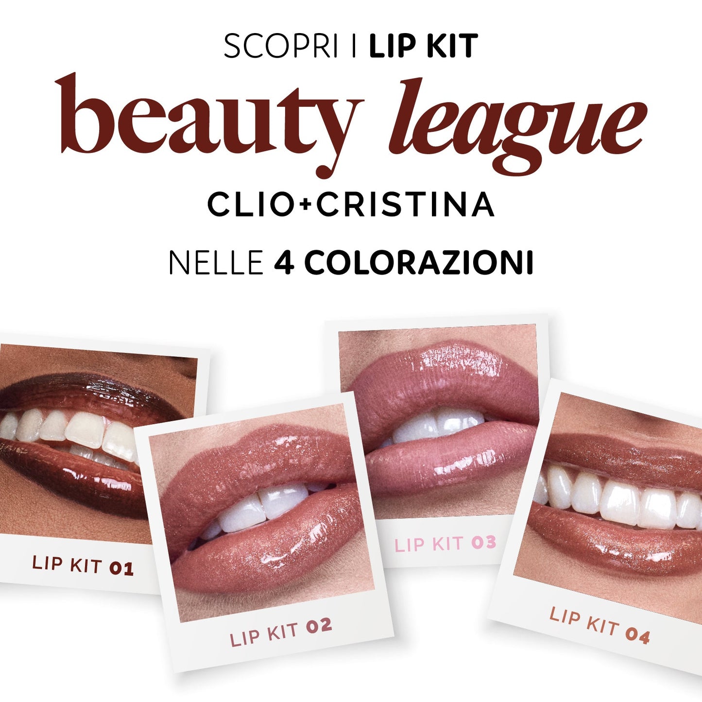 ClioMakeUp + Overskin BEAUTY LEAGUE LIP KIT 01